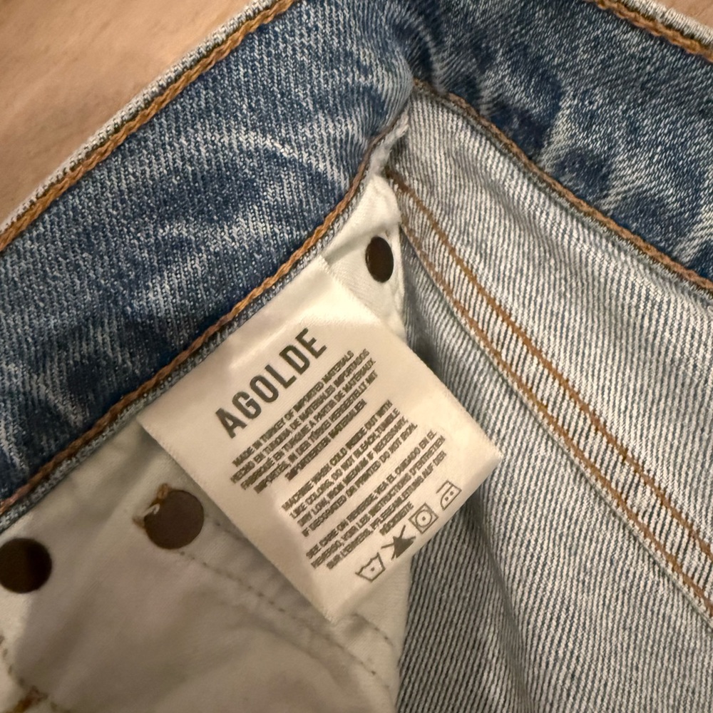 Agolde High Rise Straight Riley Jeans 27 - Picture 3 of 5